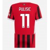 AC Milan Christian Pulisic #11 Hemmatröja Dam 2024-25 Korta ärmar